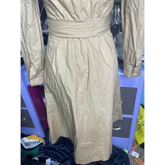J. Crew‎ Button Down Women's Khaki Dress NWT MSRP $129 - Picture 8 of 8